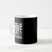 Funny Pitmaster I Smoke Meat Grillen Smoker Grill Kaffeetasse (Vorderseite Links)