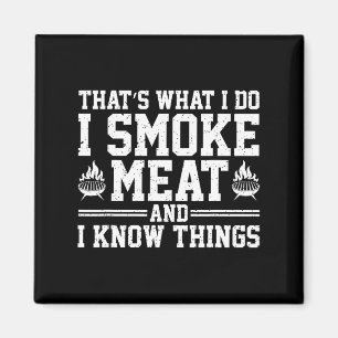 Funny Pitmaster I Smoke Meat Grillen Smoker Grill Magnet