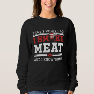 Funny Pitmaster Shirt I Smoke Meat GRILLEN Smoker 