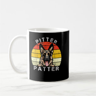 Funny Pitter Patter Dog German Shepherd Dog Rescue Kaffeetasse