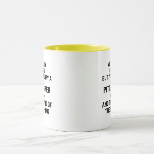 Funny Pittsburgher Tasse (Zentrum)