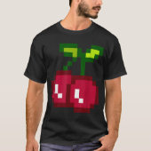 Funny Pixel Cherry 80s Gamer Tee (Vorderseite)