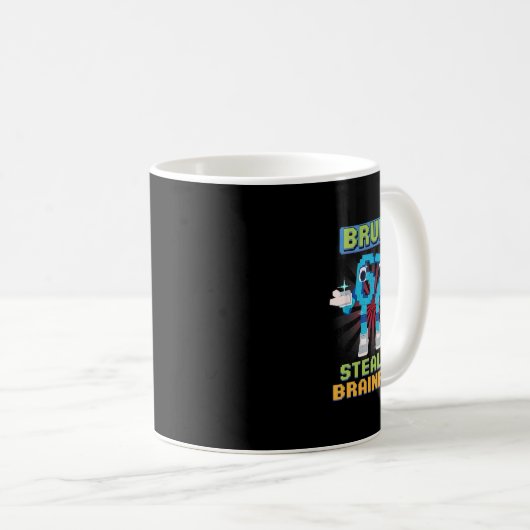 Funny Pixel Meme Bruh 67 Steal A Brainrot  Kaffeetasse (VorderseiteRechts)