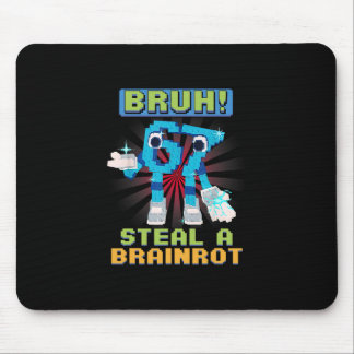 Funny Pixel Meme Bruh 67 Steal A Brainrot  Mousepad