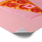 Funny Pizza Art Print, Kitchenästhetische Wand Poster (Ecke)