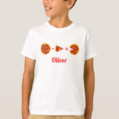 Funny Pizza Berechnung Personalisiert T-Shirt (Vorderseite)