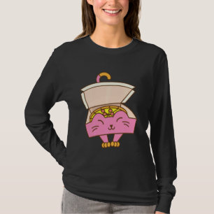 Funny Pizza Box Katze Cool Italienisch Küche Liebe T-Shirt