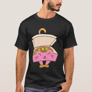 Funny Pizza Box Katze Cool Italienisch Küche Liebe T-Shirt