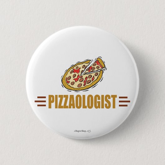 Funny Pizza Button (Vorderseite)