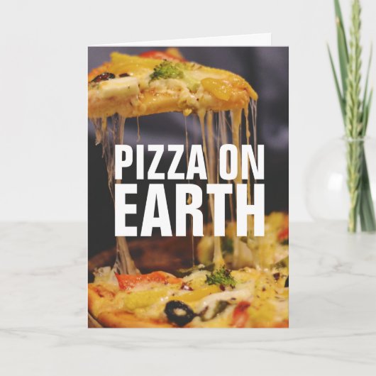 FUNNY PIZZA CHRISTMAS CARDS KARTE (Vorderseite)