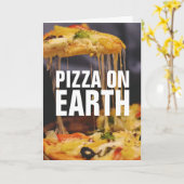 FUNNY PIZZA CHRISTMAS CARDS KARTE (Gelbe Blume)