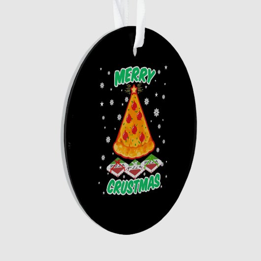 Funny Pizza Christmas Ornament (Vorderseite)