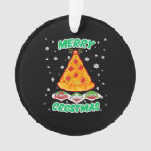 Funny Pizza Christmas Ornament (Vorderseite)