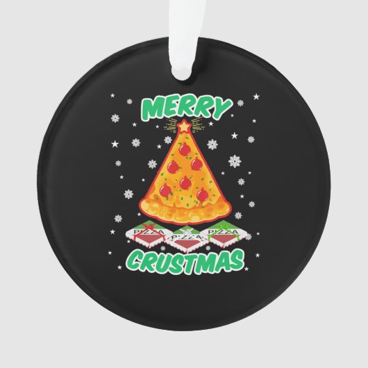 Funny Pizza Christmas Ornament (Vorderseite)