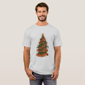 Funny Pizza Christmas Tree T-Shirt (Vorne ganz)