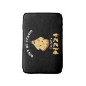 Funny Pizza Costume Halloween-Party Badematte (Vorderseite Vertikal)