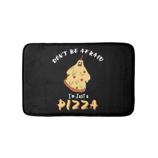 Funny Pizza Costume Halloween-Party Badematte (Vorderseite)