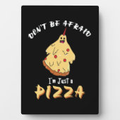 Funny Pizza Costume Halloween-Party Fotoplatte (Vorderseite)
