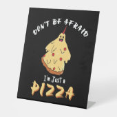 Funny Pizza Costume Halloween-Party Sockelschild (Vorderseite)