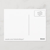 Funny Pizza Cutter Teigpuffer Postkarte (Rückseite)