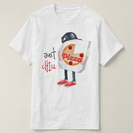 Funny Pizza Delivery T-Shirt (Design vorne)