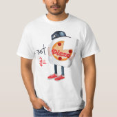 Funny Pizza Delivery T-Shirt (Vorderseite)
