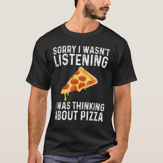 Funny Pizza Designs For Men Women Food Pun Pie Foo T-Shirt (Vorderseite)