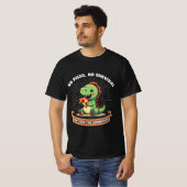 Funny Pizza Dinosaurs Lover Niedlich Dino essen Pi T-Shirt (Vorne ganz)
