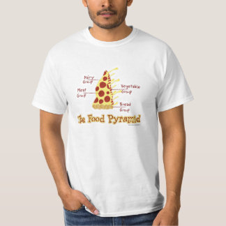 Funny Pizza Food Pyramide T-Shirt
