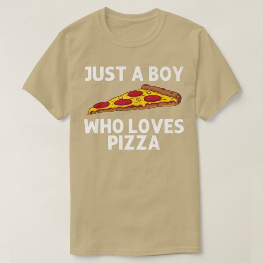 Funny Pizza For Boys Kids Italian Food Pizza Lover T-Shirt (Design vorne)