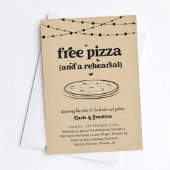 Funny Pizza Hochzeitsessen Probe Einladung