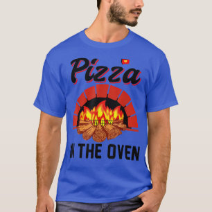 Funny Pizza in der Oven Schwangere Frauen Schwange T-Shirt