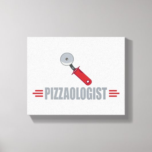 Funny Pizza Leinwanddruck (Vorderseite)