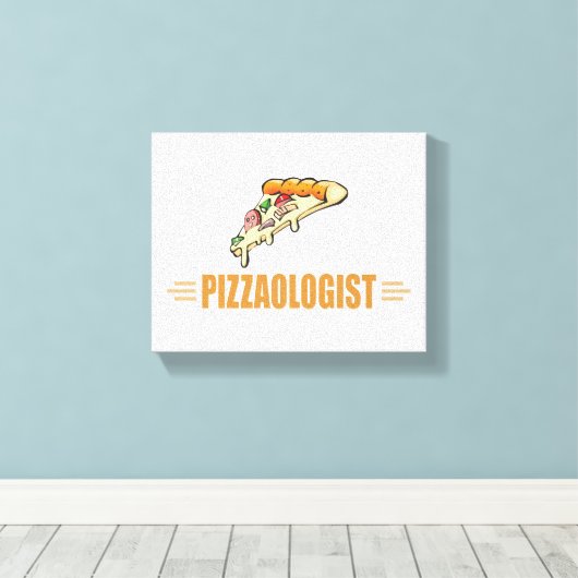 Funny Pizza Leinwanddruck (Insitu (Holzboden))
