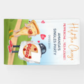 Funny Pizza Liebe Banner (Horizontal)