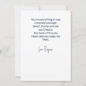 Funny Pizza Liebe Card Karte (Rückseite)