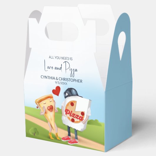 Funny Pizza Liebe Geschenkschachtel (Geöffnet)