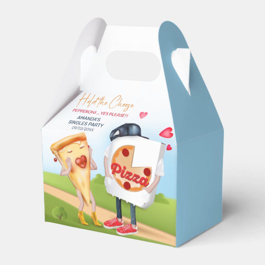 Funny Pizza Liebe Geschenkschachtel (Vorderseite)