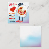 Funny Pizza Liebe Valentine Mitteilungskarte (Vorne/Hinten)