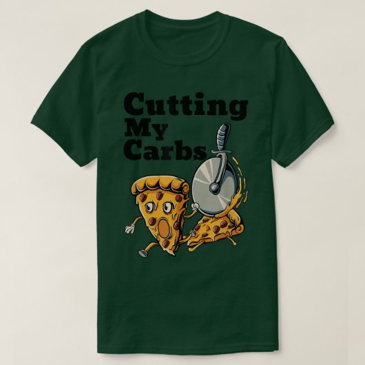 Funny Pizza liebt es, meine Carbon Pizza zu schnei T-Shirt (Design vorne)