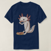 Funny Pizza Lover Axolotl T-Shirt (Design vorne)
