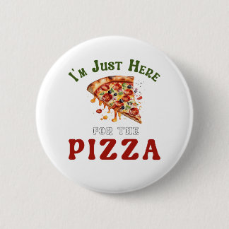 Funny Pizza Lover Quote Button
