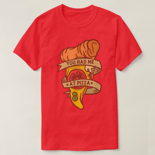 Funny Pizza Lover Quotes T-Shirt (Design vorne)