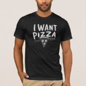 Funny Pizza Lover Zitat T-Shirt (Vorderseite)