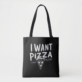 Funny Pizza Lover Zitat Tasche