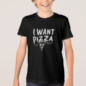 Funny Pizza Lover Zitat Tri-Blend Shirt (Vorderseite)