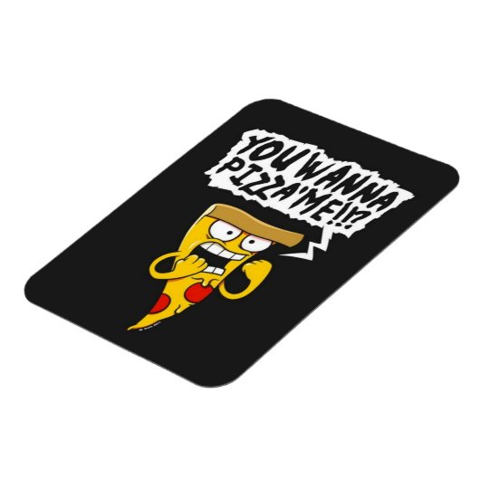 Funny Pizza-Magnet Magnet (Linke Seite)
