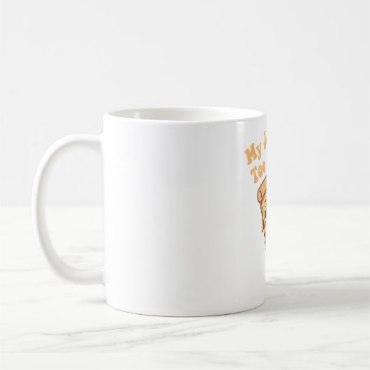 Funny Pizza, meine Witze sind zu heiß Kaffeetasse (Links)