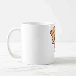 Funny Pizza mit Smirs Lächeln Kaffeetasse