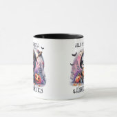 Funny Pizza Movie Halloween Ghost Tasse (Zentrum)